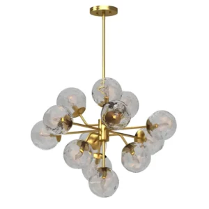 13-Light Glass Bubble Chandelier