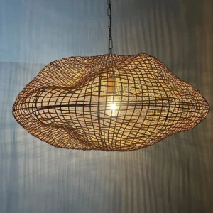 Hand Woven Large Rattan Pendant Lamp